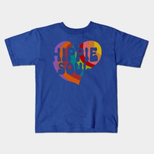 Hippie Soul 60s sixtees vintage retro heart Kids T-Shirt